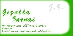 gizella varnai business card